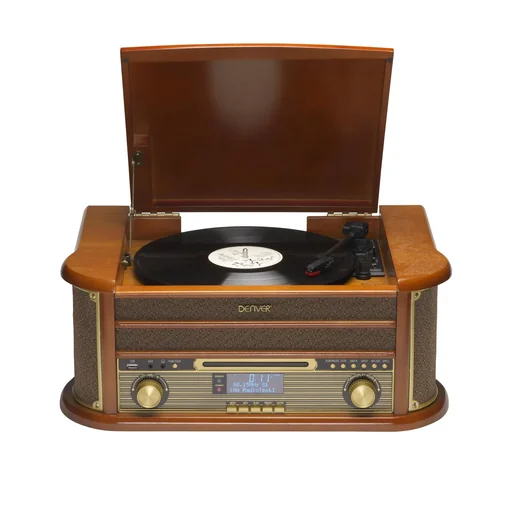 "Retro HiFi system with DAB in wood look image"