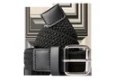 Stretch belt for men, super-elastic 3 cm wide, color black