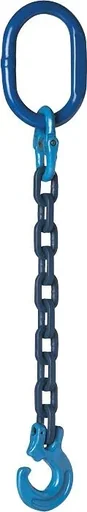 "Forestry logging chain, square links, GK10, 8 mm, 2 m long image"