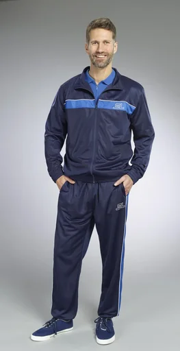 "3-piece leisure suit, color navy-royal blue, size L image"