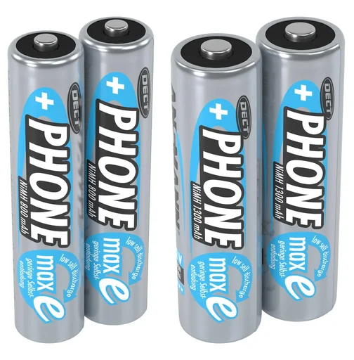 "Phone NiMH Mignon (AA) battery with 1300 mAh and maxE technology - 2 pieces image"