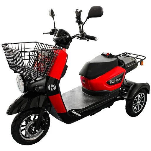 "E-Carrier 25 with luggage rack, 1,000 W + solid steel basket image"