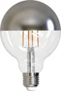 LED retro decorative globe lamp mirrored with 9 watts, E27, 2000 Kelvin, dimmable
