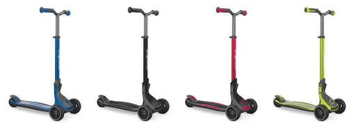 "ULTIMUM scooter for children and adults, 125/90 mm extra wide, ABEC 7, 3-wheeled, height adjustable, lime green image"