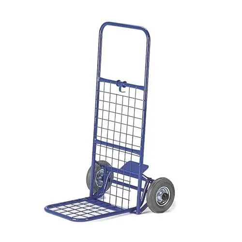 "Steel tube parcel trolley with solid rubber tires 260 mm image"