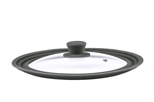 "Universal glass lid with silicone rim for 24/26/28cm image"