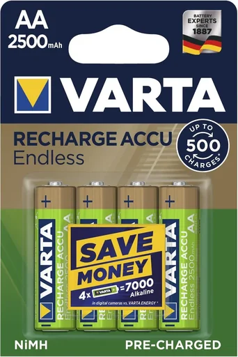 "RECHARGE Endless Micro (AAA) battery with 950mAh - 4 pieces image"