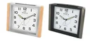 Quartz alarm clock with Cresendo alarm, wood