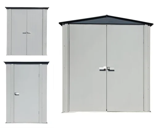 "Equipment cabinet 4x3 light grey/anthracite 1.39 x 1 x 1.89 m image"