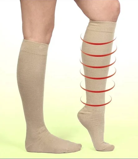 "Energy LYCRA support knee socks, beige, size 43 - 46, 1 pair image"