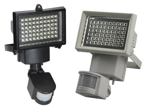 "Solar wall light in white with separate solar panel image"