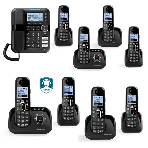 "Additional handset for cordless large button telephone BigTel 15xx image"