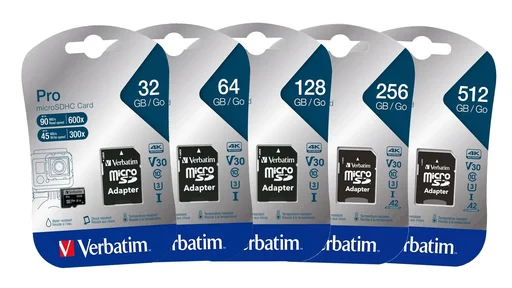 "128GB microSDXC memory card with SD card adapter, U3, UHS-I image"