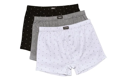 "Retro shorts in a pack of 3, printed, size 3XL image"