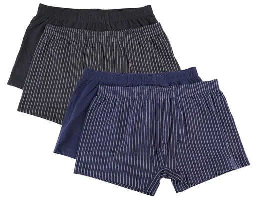 "Boxer shorts in a double pack, color navy/navy striped, size 2XL image"