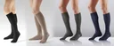 Support stockings, cotton, 2 pairs, size S (37-39), blue