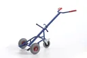 Barrel cart with support wheel solid rubber tires 250 mm