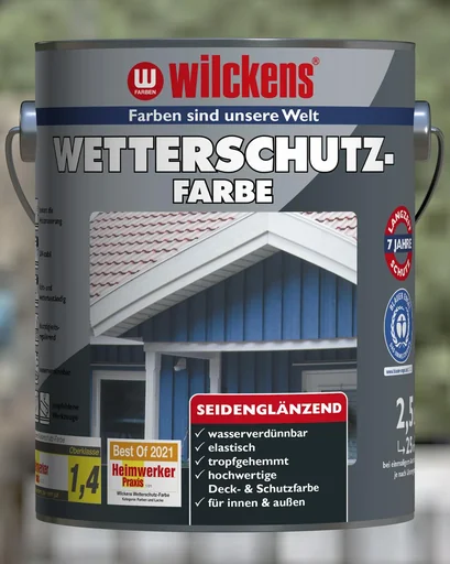 "Weatherproof paint Swedish red, 2500 ml image"