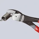 Heavy-duty side cutters with plastic coating, black atramentized, polished, 200 mm