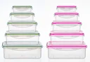 5-piece storage containers, berry