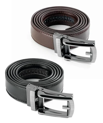 "Automatic Click belt, leather, color brown image"