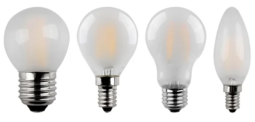 "Retro LED candle lamp with 4 watts, E14, warm white, matt image"