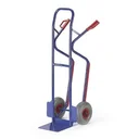 Steel tube box cart stair slide solid rubber tires 250 mm