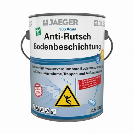 "Aqua anti-slip floor coating, RAL 7001 silver grey image"