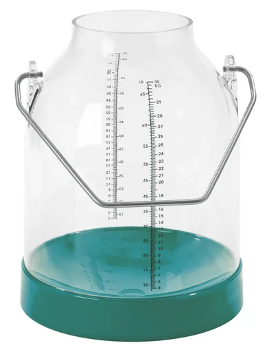 "Milking bucket, 30 liters, green, handle height 143 mm image"
