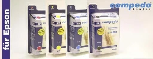"Printer cartridge for EPSON T1291 black image"