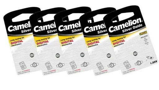 "Silver oxide button cell SR41 / SG3, 1.55 Volt - 5 pieces image"