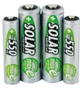 Solar NiMH Micro (AAA) battery with 550 mAh and maxE technology - 2 pieces