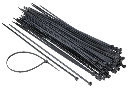 "Twist Cable Ties, Black UV 300 x 4.6 mm image"