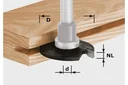 Disc grooving cutter HW D40 x 2