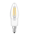 LED SUPERSTAR FILAMENT drop lamp with 6.5 watts, E14, warm white, clear