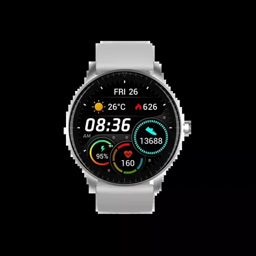 "Smartwatch with HR sensor, grey image"
