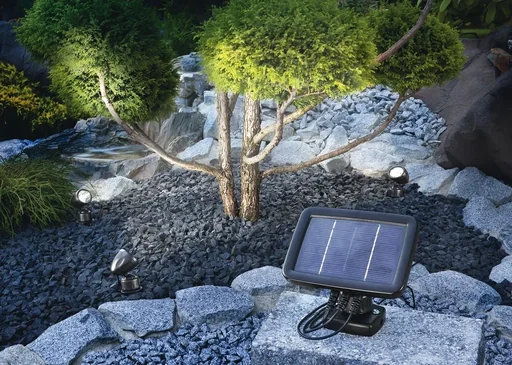"Solarspot "Trio", solar spotlight without motion detector image"