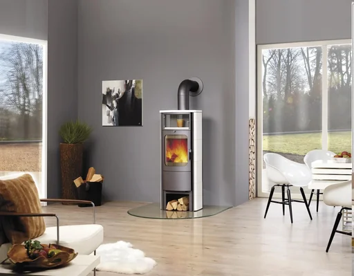 "Fireplace Opera-B Grande (5 kW) natural stone, continuous burning, automatic image"