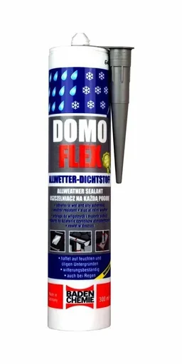 "Domoflex synthetic rubber sealant, transparent, silicone-free, 300 ml image"