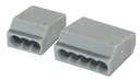 Plug-in terminals, 100 pieces, 3 x 1.0 - 2.5 mm², grey