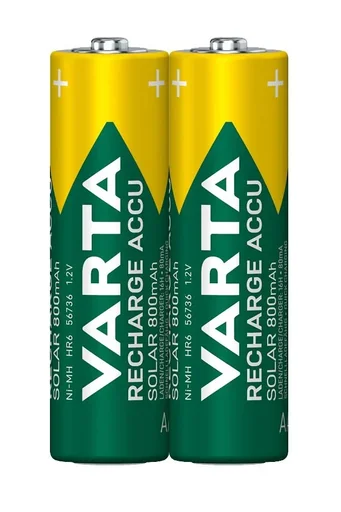 "RECHARGE ACCU Solar Mignon (AA) battery with 800mAh - 2 pieces image"