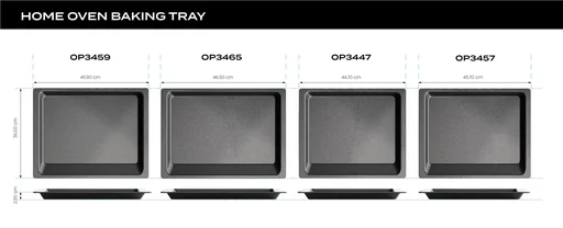 "Oven and baking plate, baking tray, deep, 447 x 370 x 30 mm image"