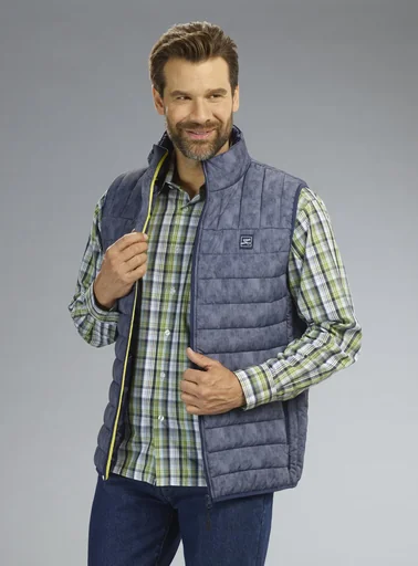 "Vest with zipper, color blue, size M image"