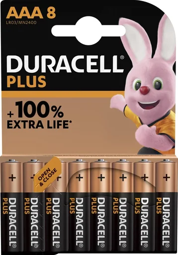 "Plus Alkaline Batteries Micro (AAA)-8 pieces image"