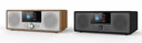 Internet radio with DAB+ FM and CD player, Bluetooth function, dark wood