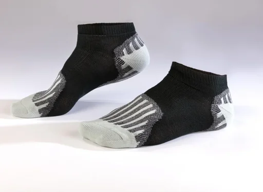 "Coolmax socks 2-pack, color black/light gray, size 39/42 image"