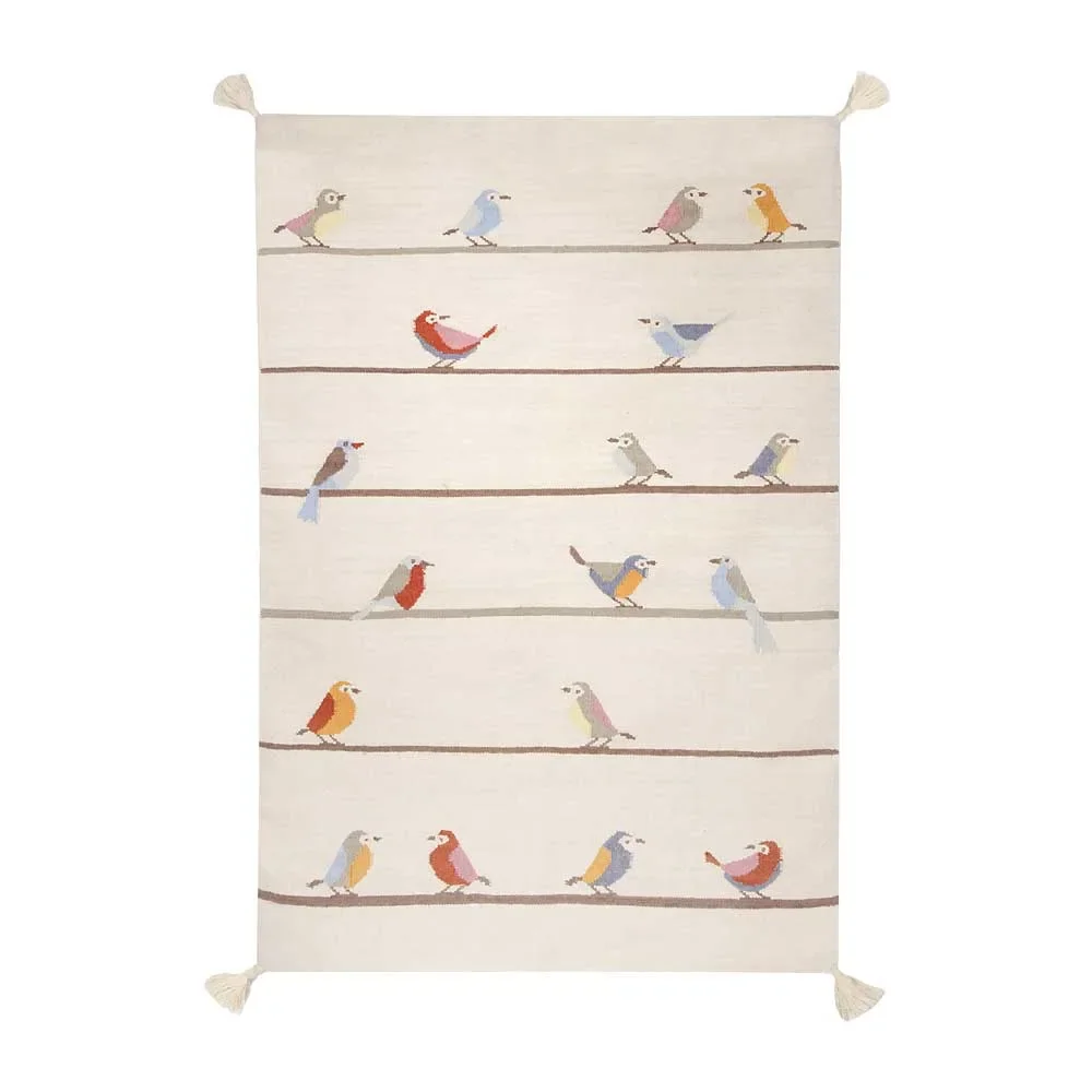 "Art for Kids children's carpet birds, Size: 140 x 200 cm image"