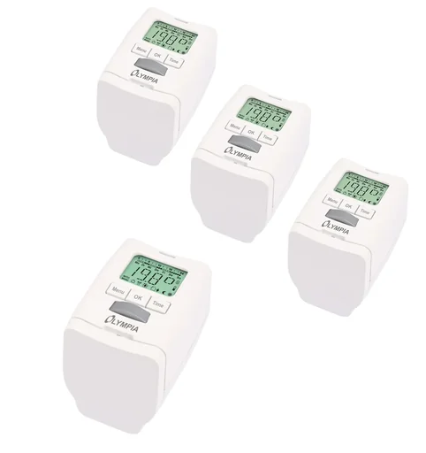 "Energy-saving controller for radiators with window open detection, set of 3 image"