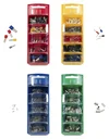 Wire end ferrules assortment in slide box blue, 0.5-2.5mm², bare tinned