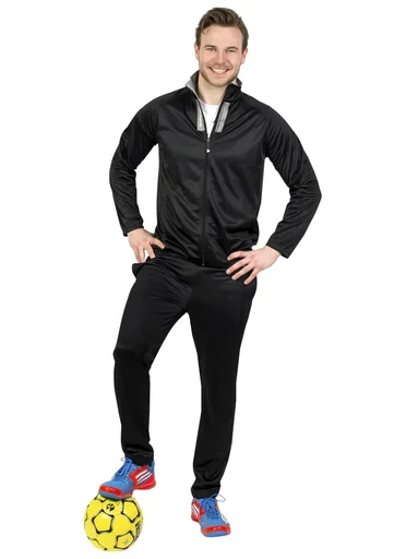 "Tracksuit, 2-piece, black/grey, size M image"